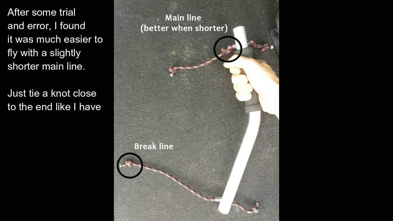 How to set up the lines for CIRRUS 2.4m&sup2;  4 LINE POWER KITE