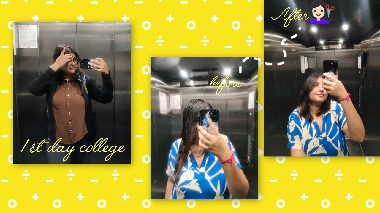 New haircut dekhe Parijat ar reaction 🤭| 1st day college a ata exception chhilo na 🙃| Nikita Sanyal.
