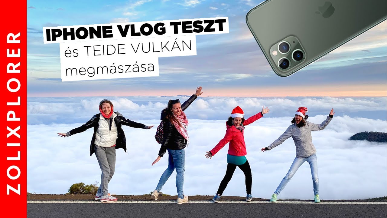 iPhone 11 pro vlog teszt a Teide vulkán megmászása közben / Spanyolország