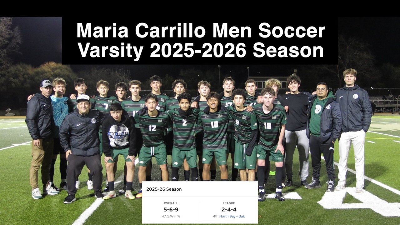Maria Carrillo Men Soccer Varsity Goal Highlights 2025-2026 Season