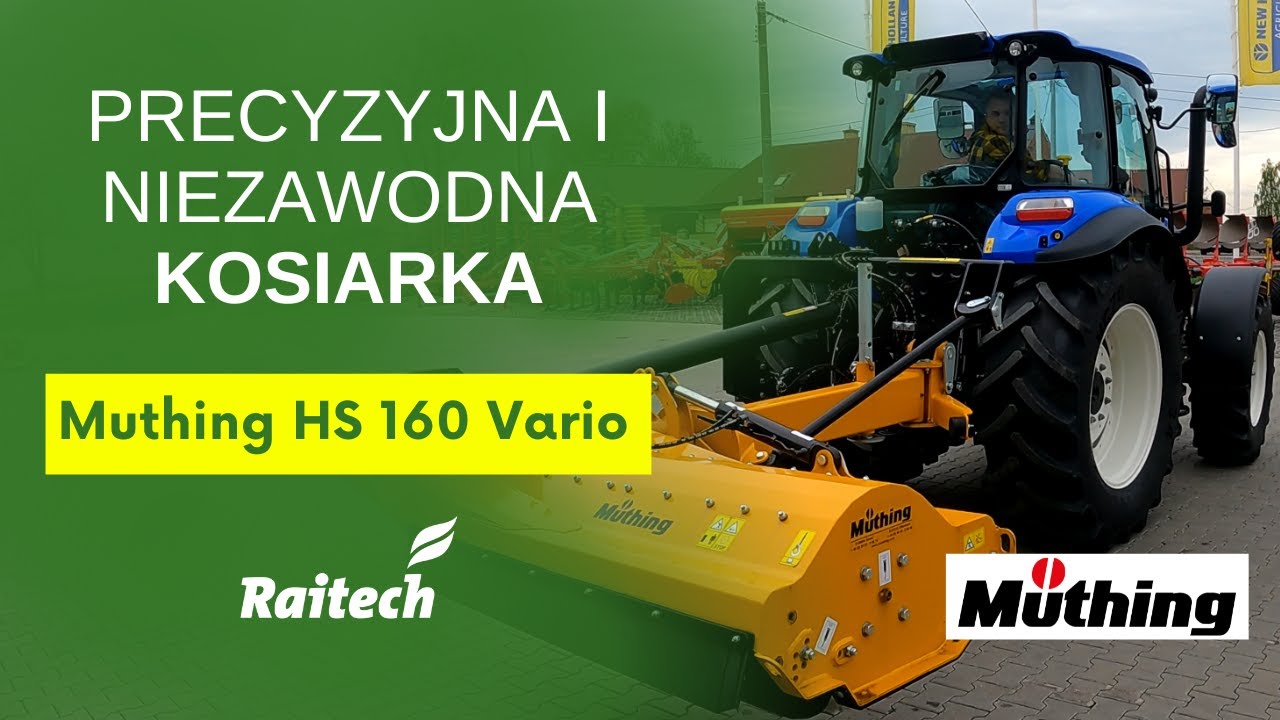 Muthing HS 160 Vario &ndash; kompaktowa kosiarka rolnicza