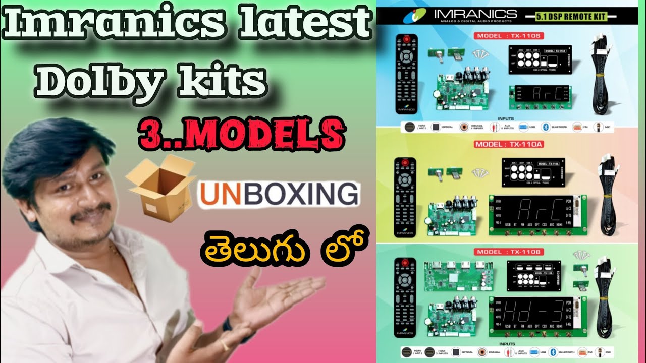 Imranics latest update dolby remote kits 3modals unboxing in telugu @imranics1142