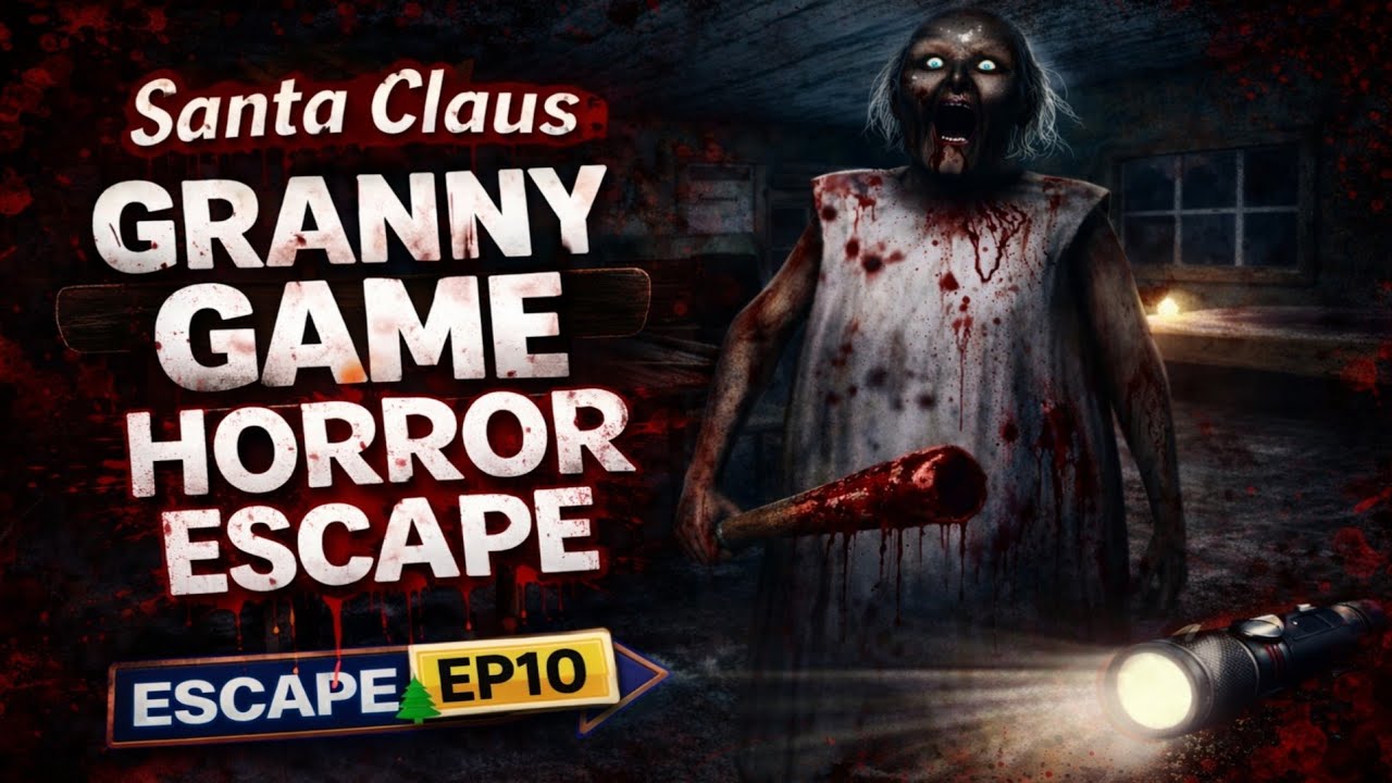 Granny Game Horror Escape Gameplay |Granny Santa Claus🌲EP10