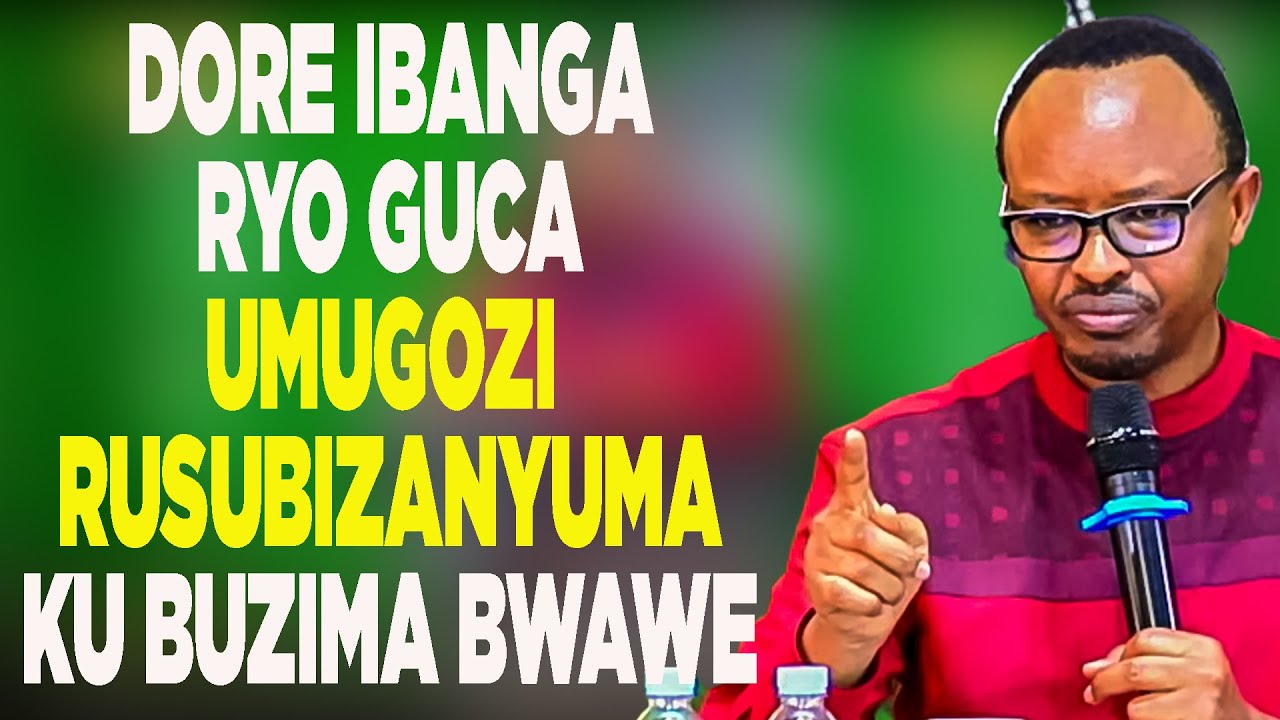 DORE IBANGA RYO GUCA UMUGOZI RUSUBIZANYUMA KU BUZIMA BWAWE