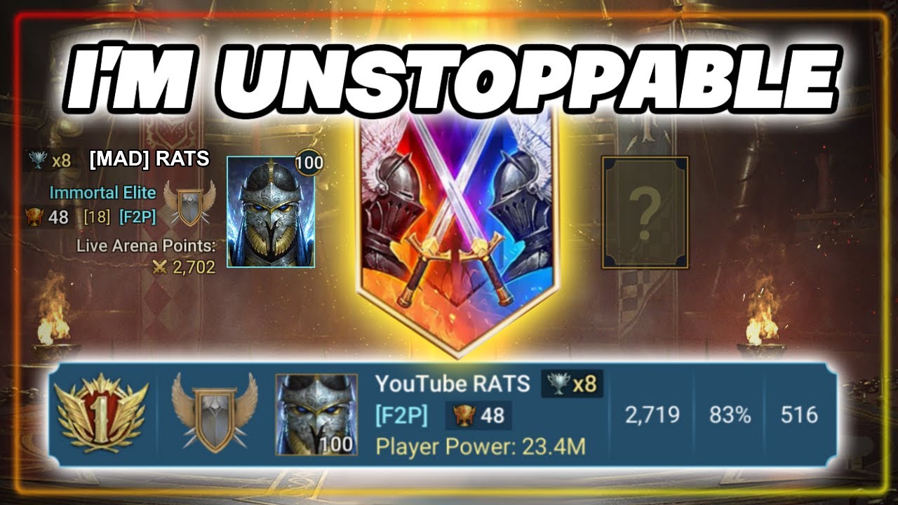 RANK #1 DOMINATING GOLD LIVE ARENA | RAID Shadow Legends