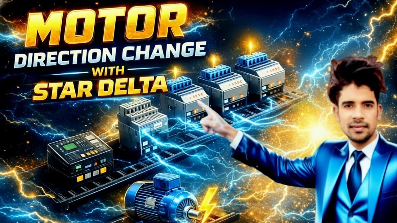 STAR DELTA + FORWARD REVERSE/STAR DELTA REV FWD FULL CONTROL/MOTOR DIRECTION CHANGE WITH STAR DELTA