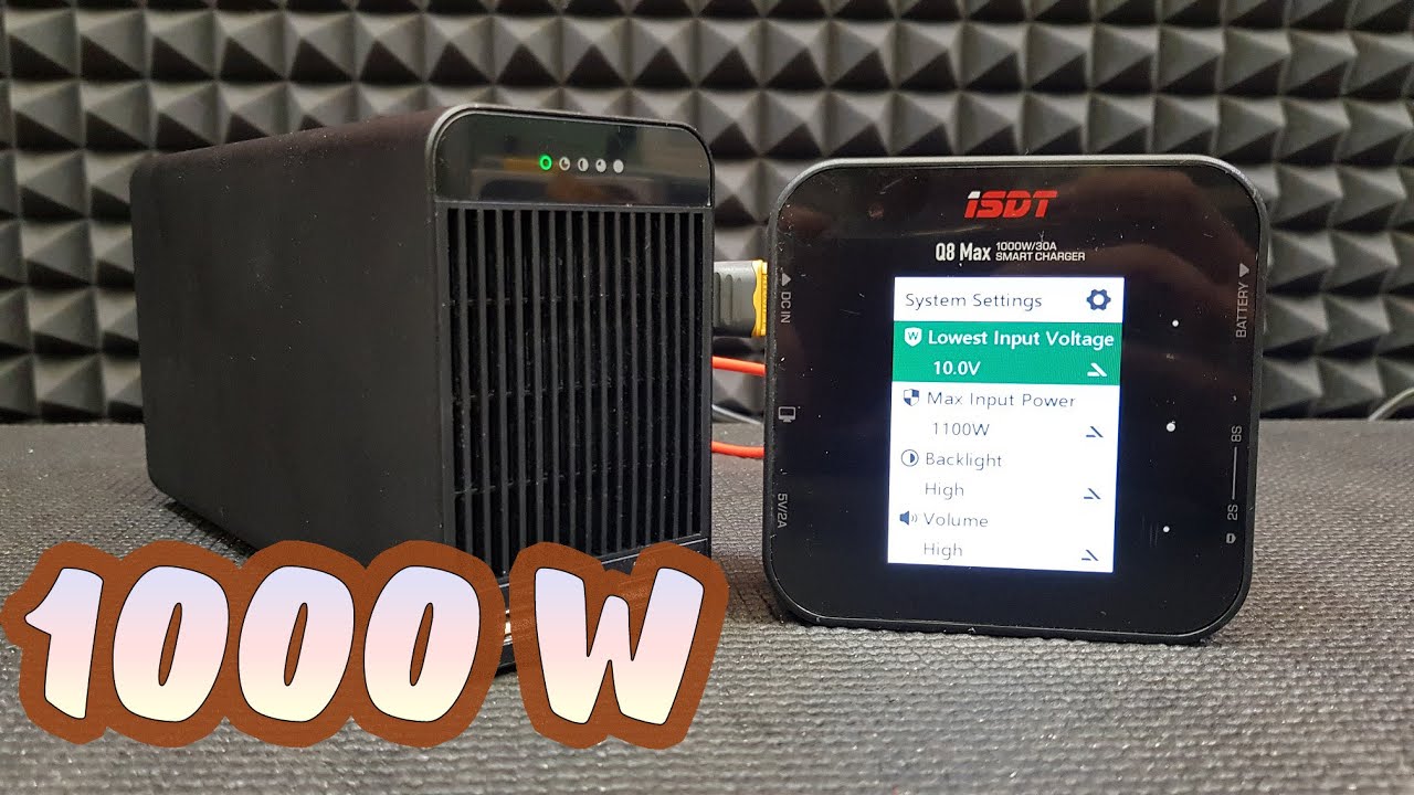 Мощный комплект ISDT Q8 Max 1000W ... Грузим с помощью 8S Lipo