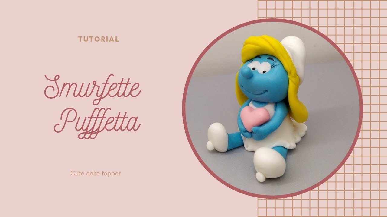 how to make smurfette fondant | tutorial puffetta in pasta di zucchero