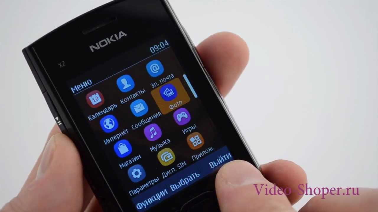 Видеообзор Nokia X2 02 от Video-shoper.ru