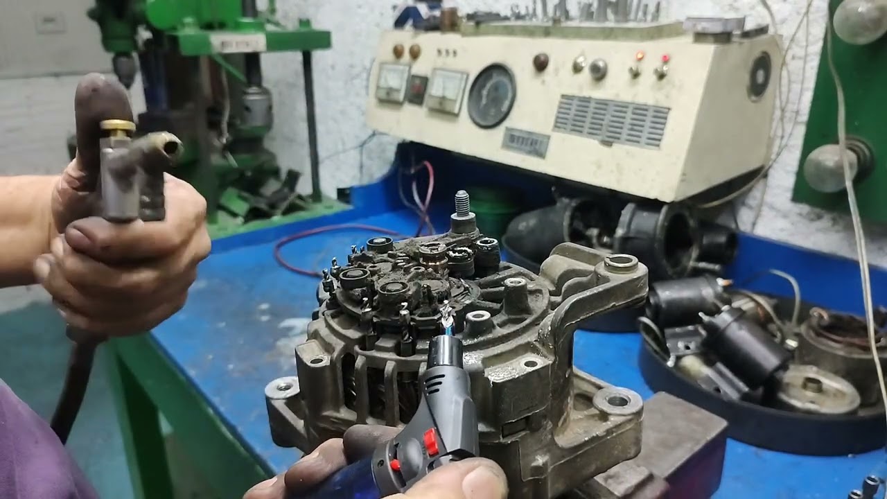 Alternador Celta Montana como desmontar alternador Valeo como dessoldar estator do alternador Valeo