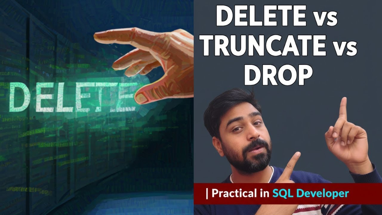 DELETE, TRUNCATE & DROP – What’s the Difference in SQL? #sql #database