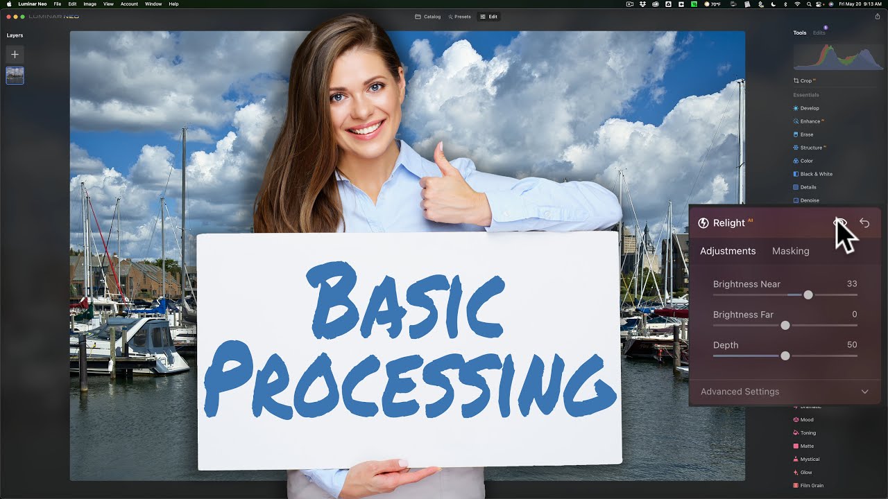 The BASICS of EDITING in Luminar Neo