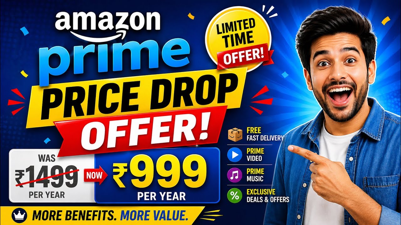 Amazon Prime Video Membership Plan Latest Offer on Yearly Subscription in 999 Rs