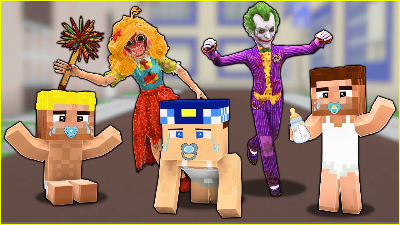 KÖTÜ BAKICI VE JOKER BİZİ BEBEK YAPTI! 😱 - Minecraft