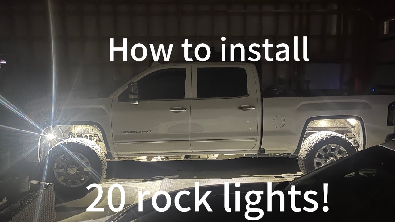 How to: Installing 20 rock lights on my duramax!
