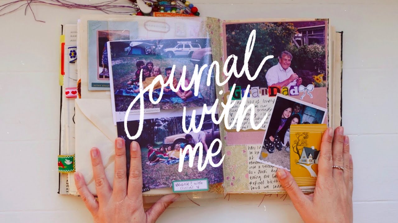 ✿ junk journal with me ⛄️ journaling with childhood photographs