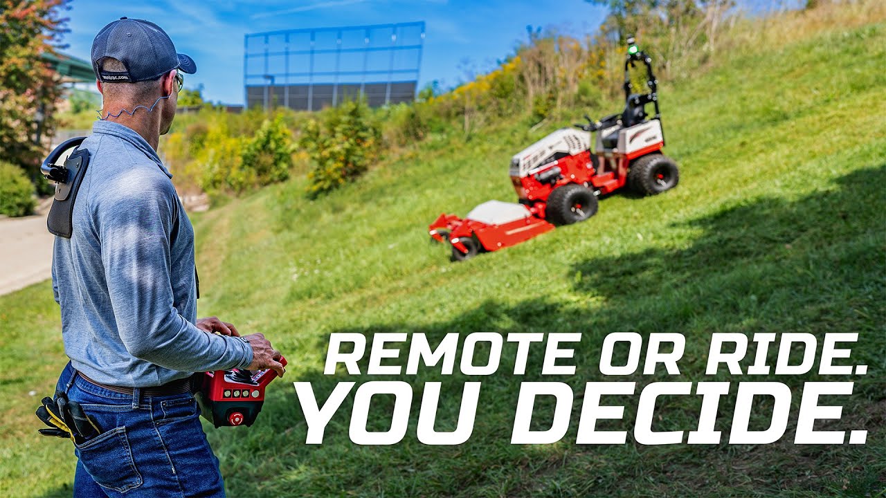 Remote Control & Sit-On Tractor Tackles Steep Hills