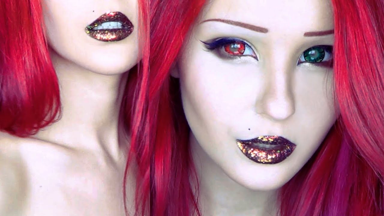 Holographic lips makeup tutorial by Anastasiya Shpagina