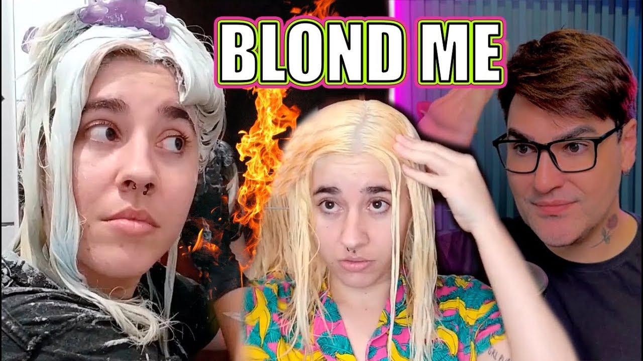 DESCOLORINDO COM BLOND ME E DEIXANDO CINZA RUEITO