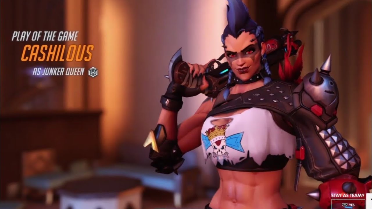 First Match as JUNKER QUEEN! | OVERWATCH