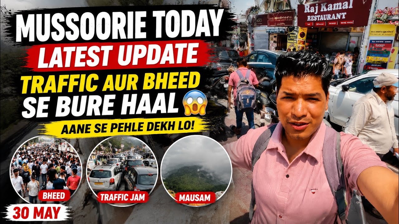 Mussoorie Today Latest Update 😱 Bad condition due to traffic and crowd | Tourists are surprised t...