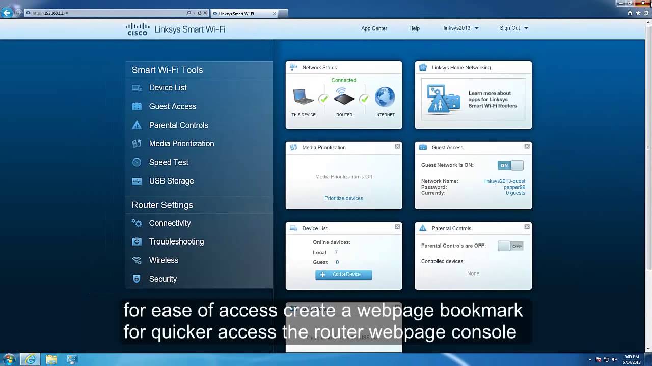 Linksys EA Series Smart WiFi Router Setup