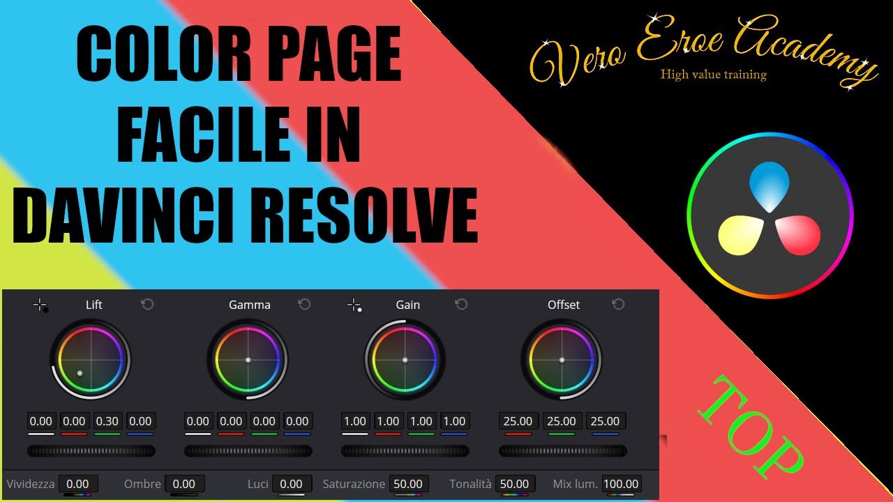 DA VINCI RESOLVE ITA - COLOR PAGE FACILE