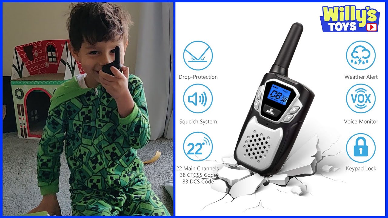 Adult Walkie Talkies reviewed by a 5 Year Old Kid - Willy's Toys