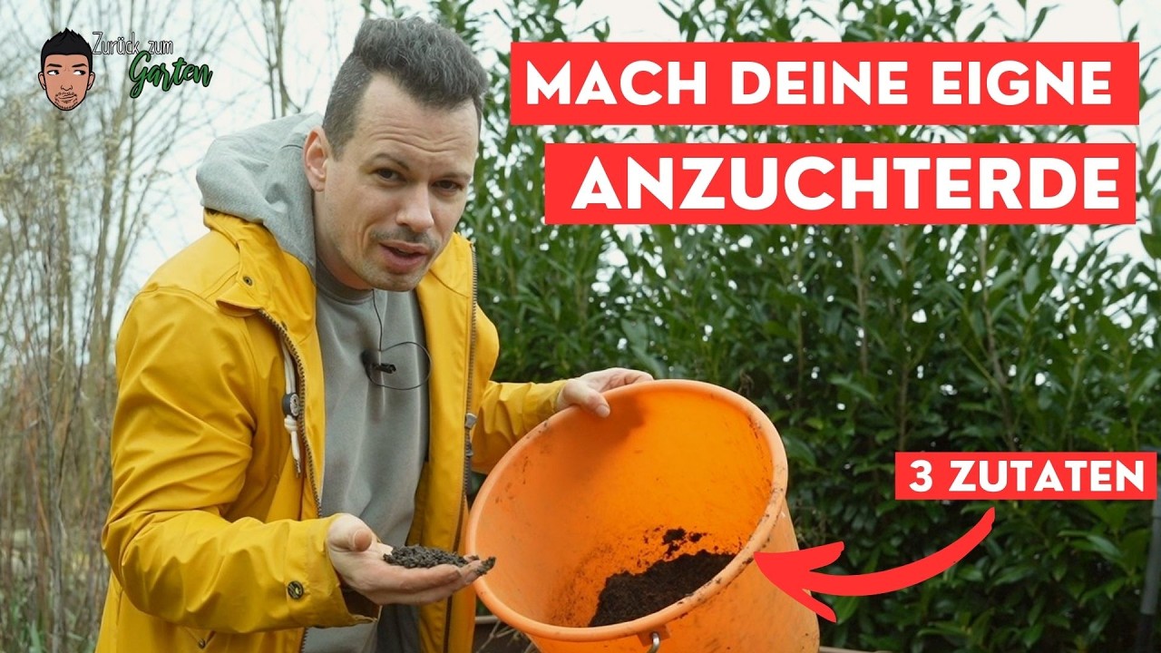 🌱 Anzuchterde selber machen – Einfach & günstig mit nur 3 Zutaten!