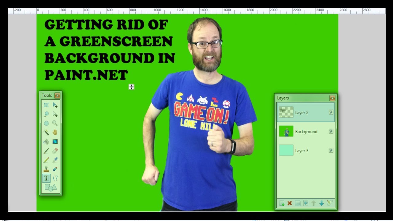 How To Get Rid of A Green Screen Background in Paint.Net
