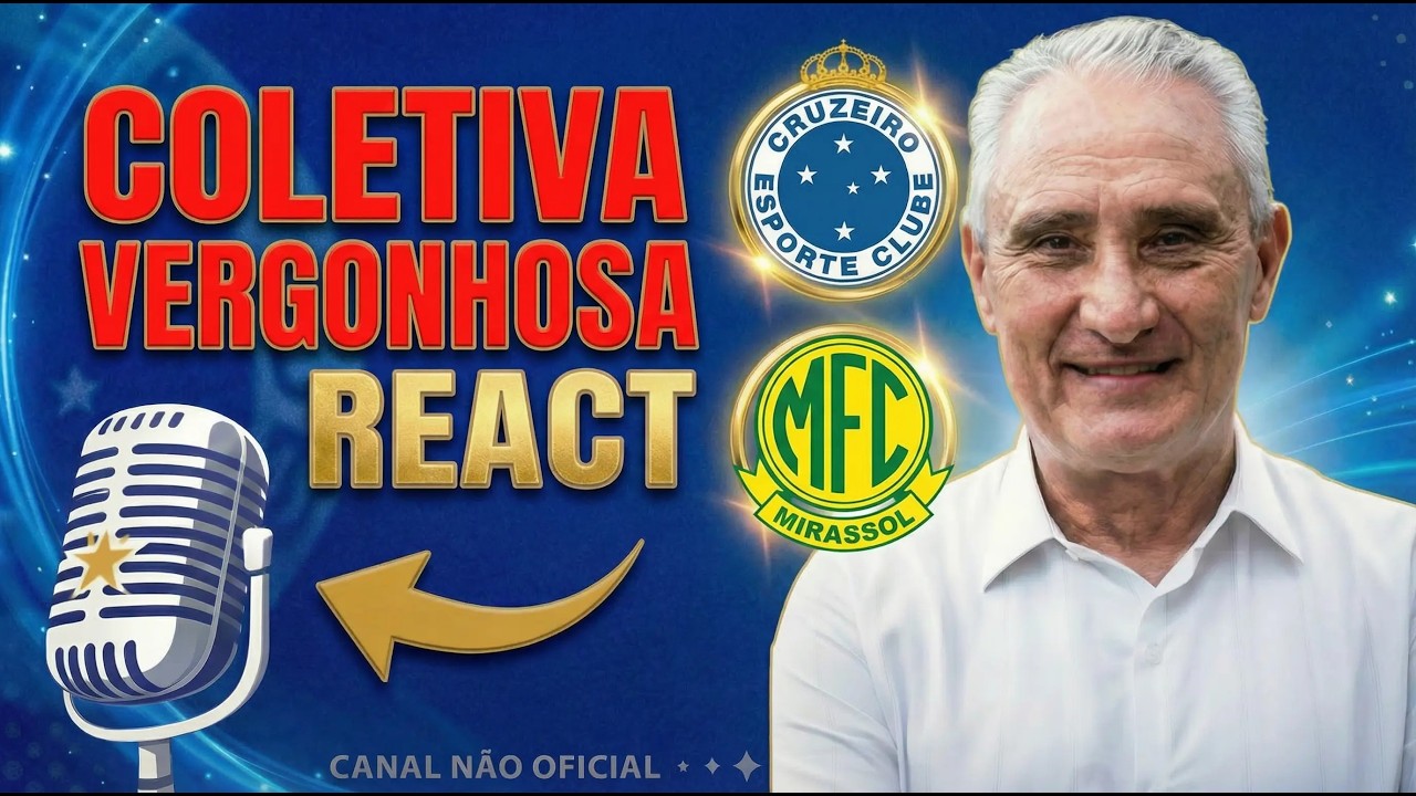 TITE PERDEU A NOÇÃO?? Coletiva VERGONHOSA com preparador físico após empate! | REACT