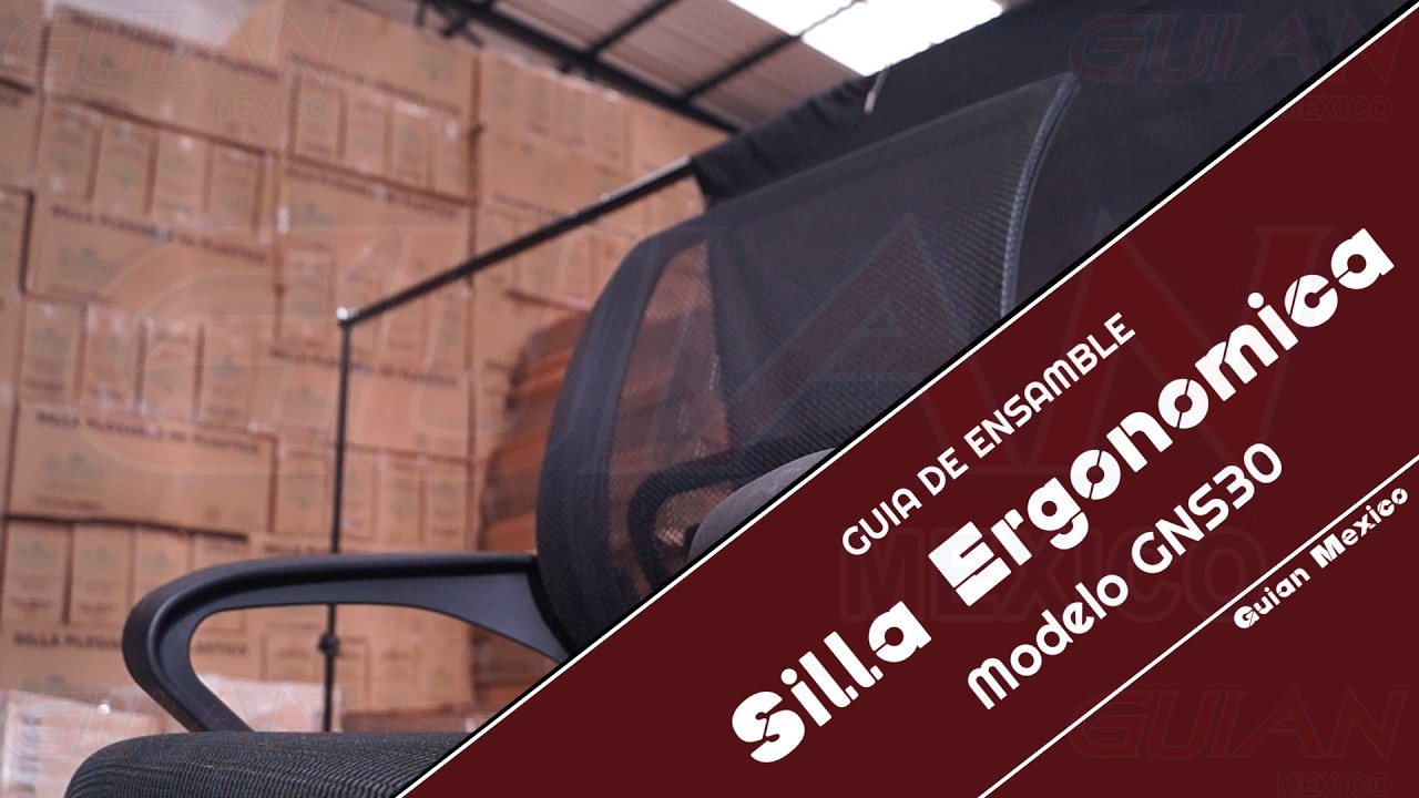 Guía de ensamblaje: Silla ejecutiva modelo GNS30