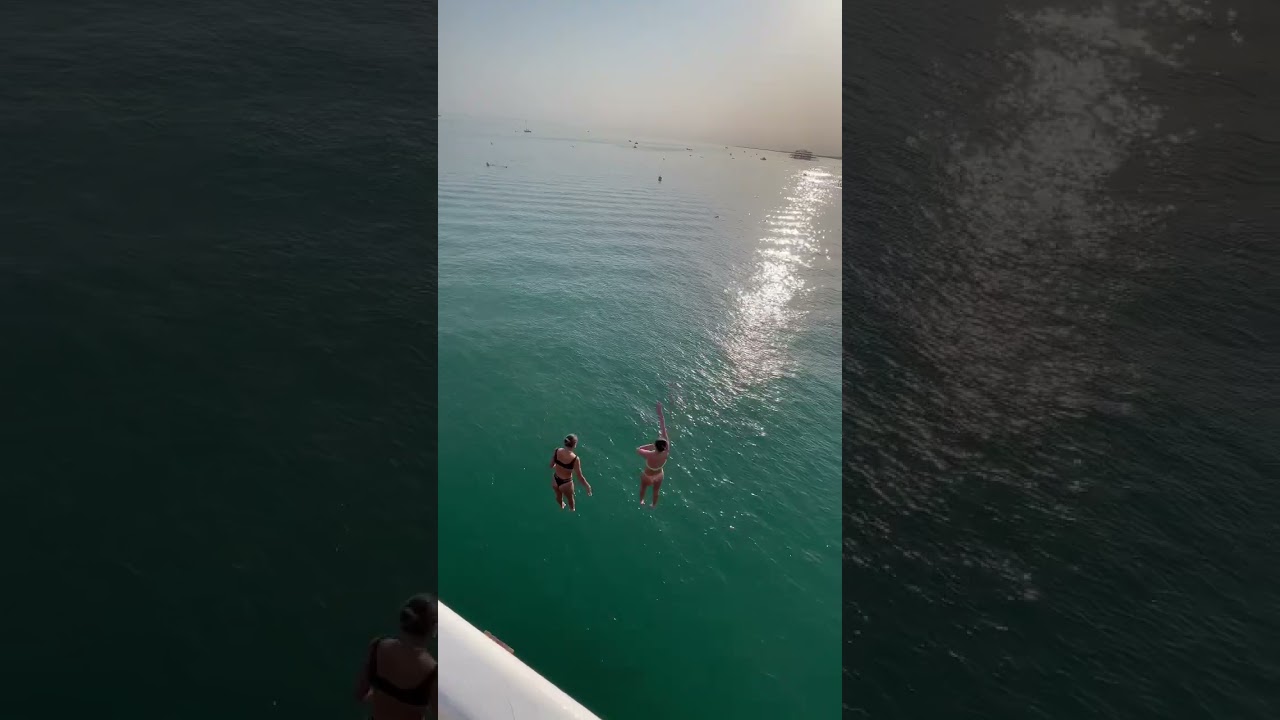 Jumping off Brighton pier
