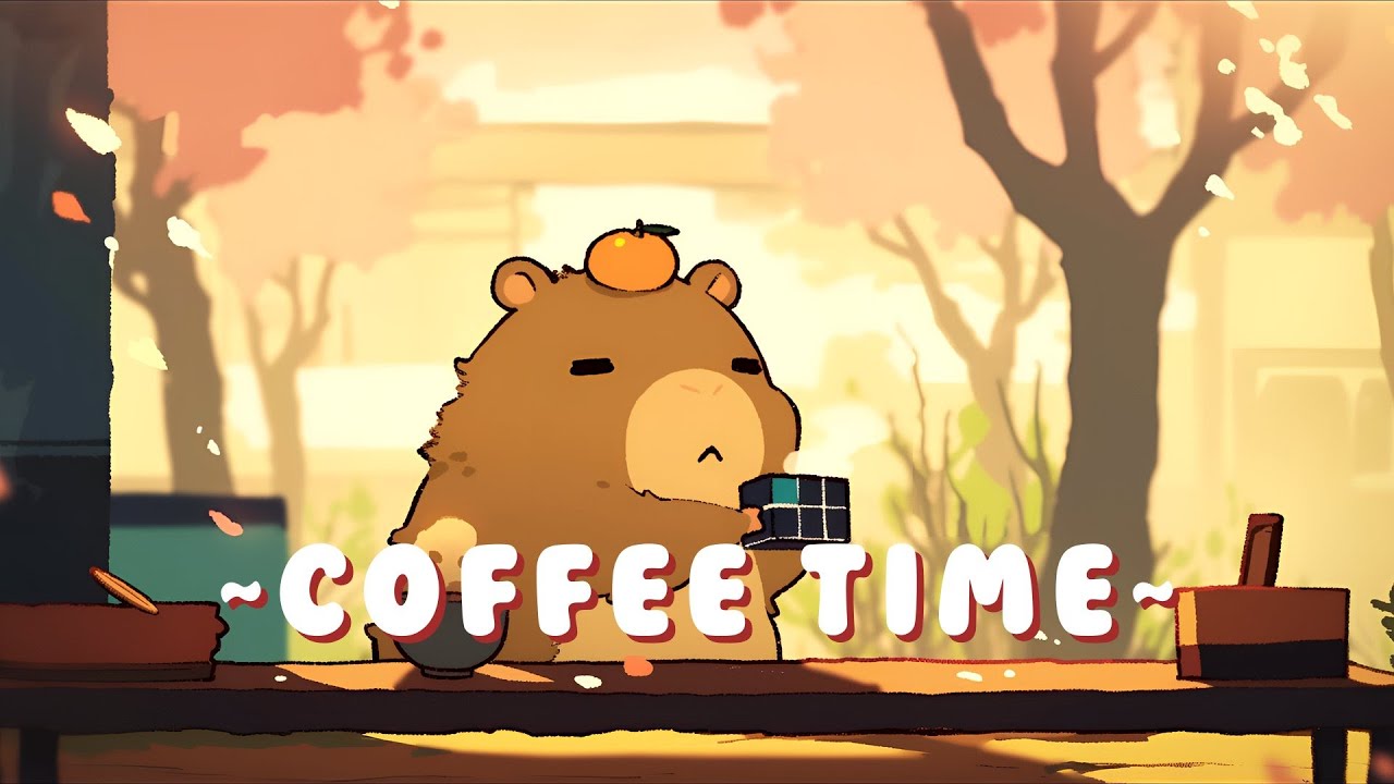 24/7 Capybara Lofi Beats | Relaxing Music for Work/Study 🦫 ✨ 🌙