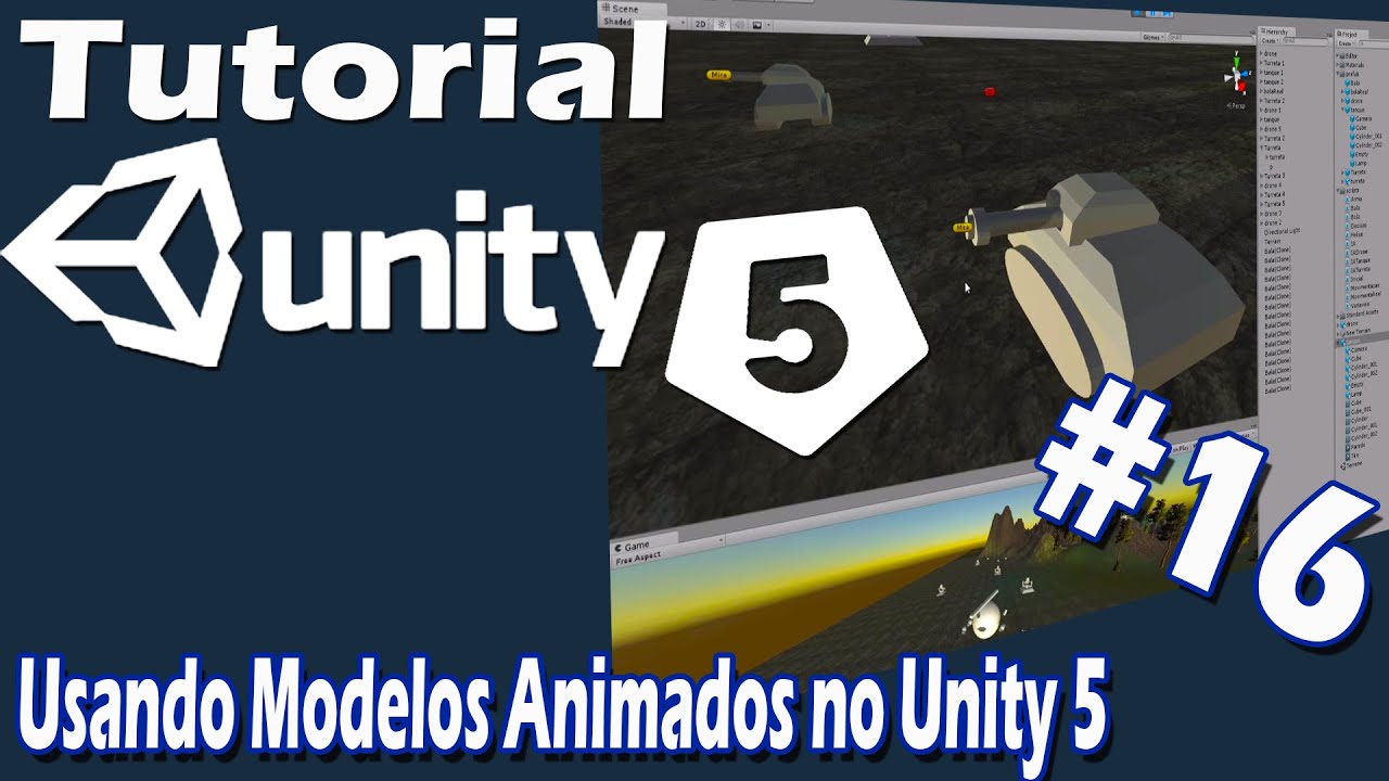Desenvolvimento de Games - Tutorial de Unity 5 #16 - Usando modelos Animados no Unity 5