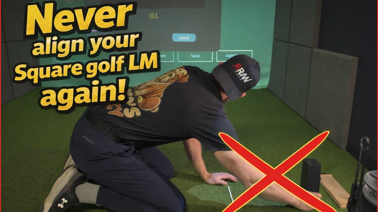 Never Align your Square Golf Launch Monitor Again! - Easy DIY