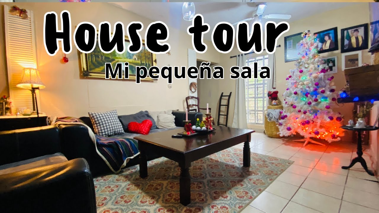 TOUR sala pequeña tipo infomavit/tour NAVIDEÑOcottage country #house#infonavit#farmhose#