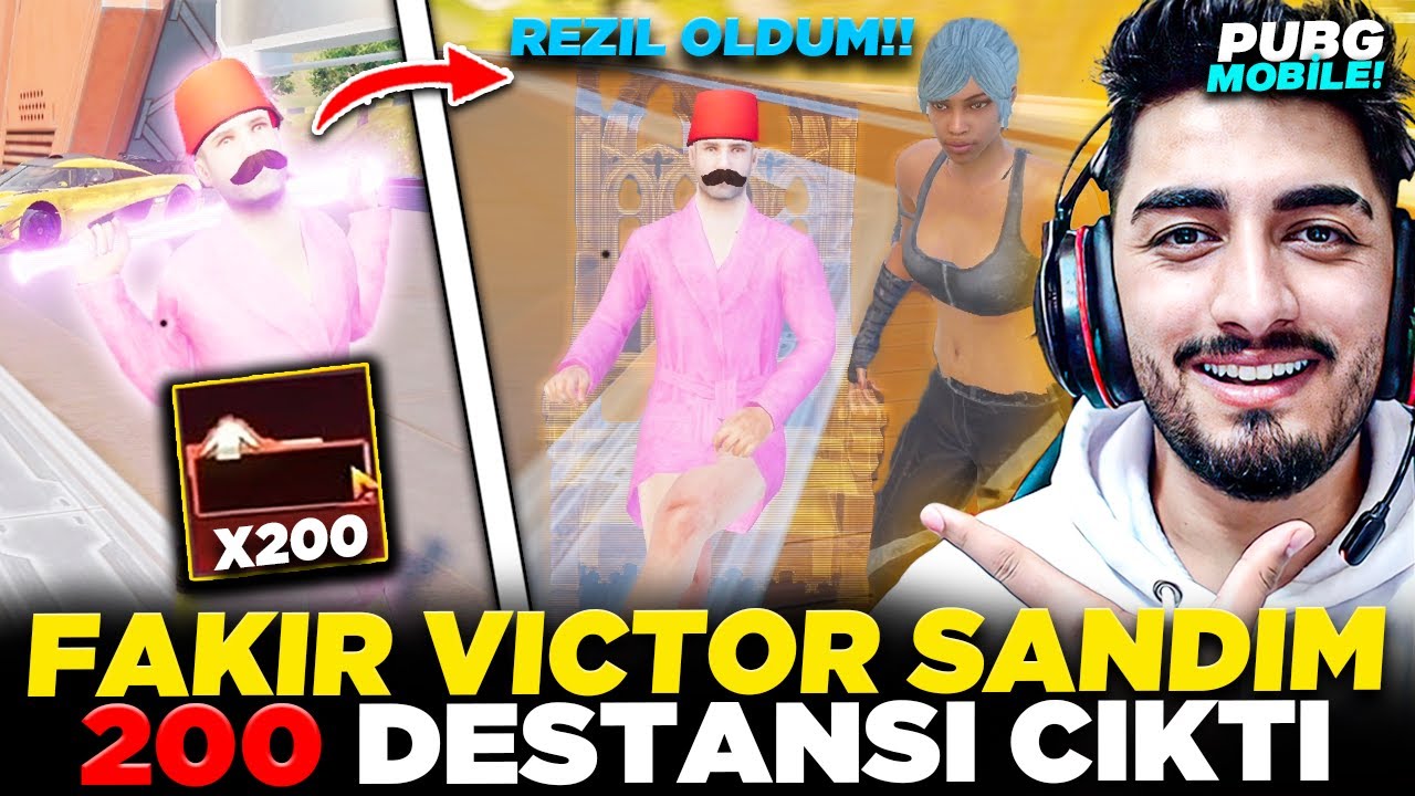 FAKİR SANDIM 200 DESTANSI ÇIKTI!! 😱 BENİ REZİL ETTİ!! 😭 | PUBG MOBILE