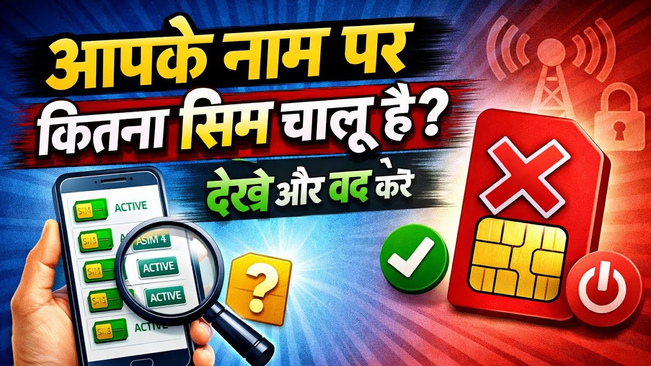 कहीं आपके नाम पर Fraud SIM तो नहीं? अभी जांच करें