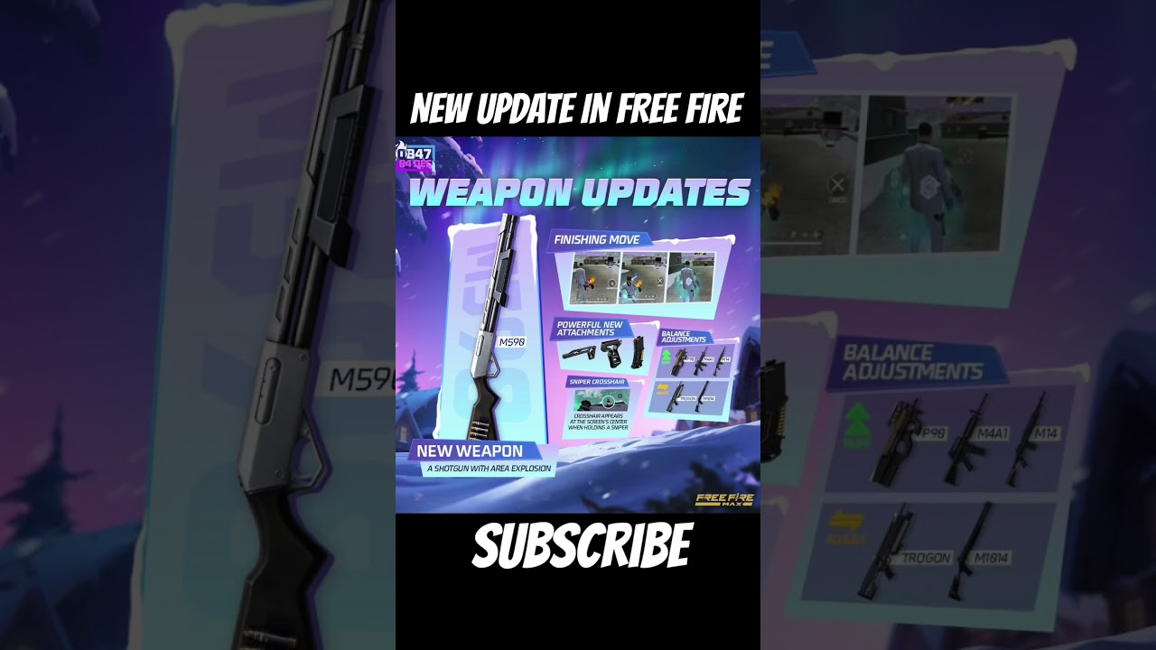 OB47 New update in free fire ❤️‍🔥⚜️ 