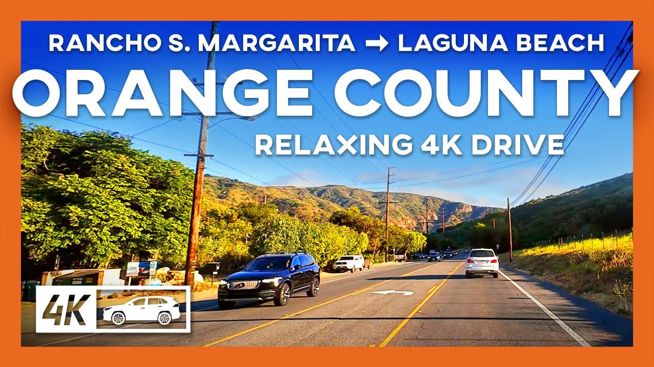 Driving Orange County 4K - Rancho Santa Margarita to Laguna Beach - California Road Trip