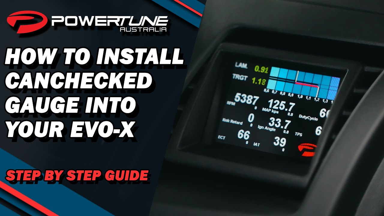 How to install the CANChecked Gauge into your EVO-X