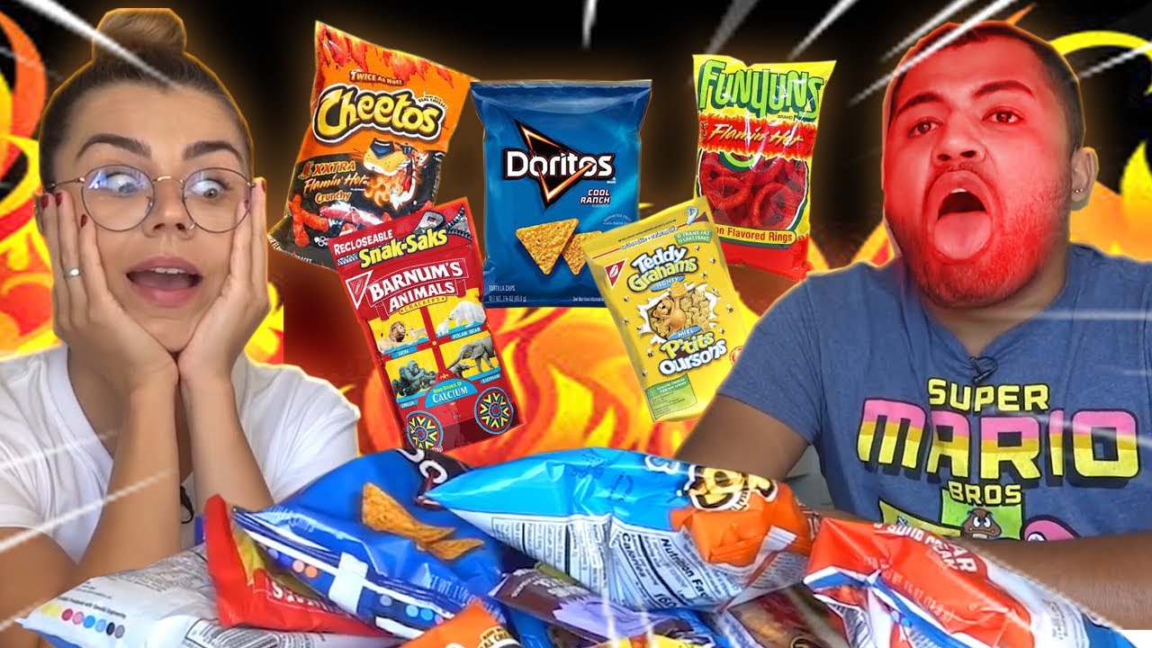 PROVANDO SNACKS AMERICANOS - CHEETOS DE PIMENTA