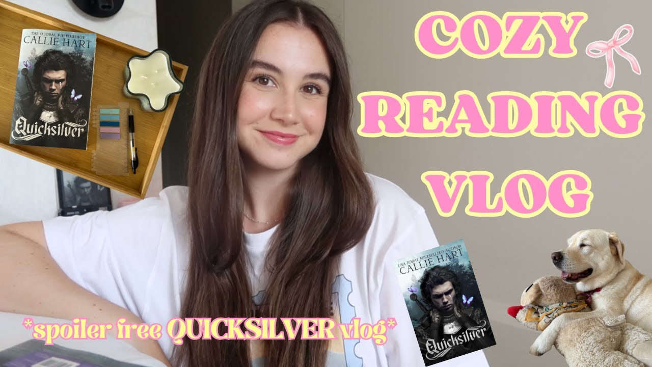 COZY READING VLOG 🏹 spoiler free *Quicksilver* 🧸