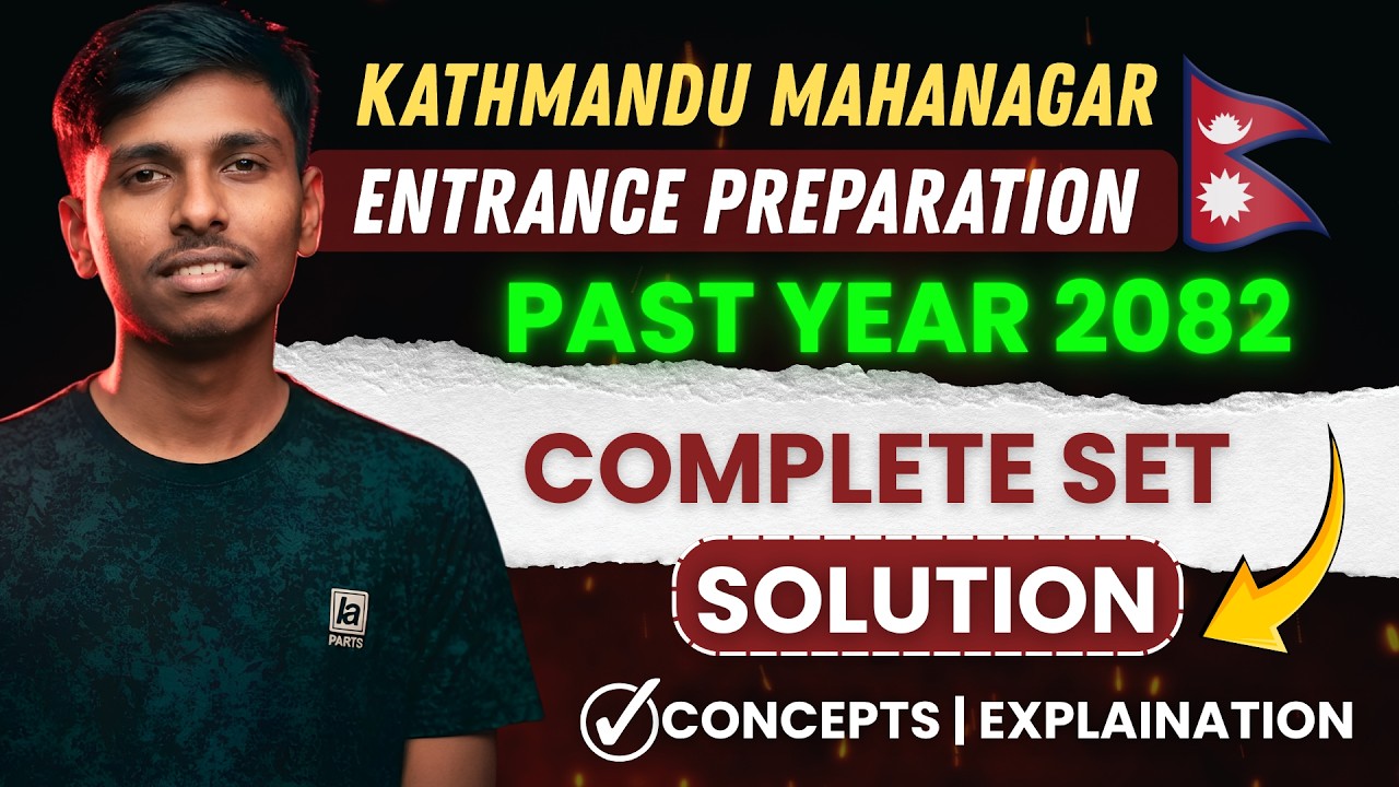 Past Year Questions Solution of Kathmandu Mahanagar 2082 Entrance Exam || Balen scholarship
