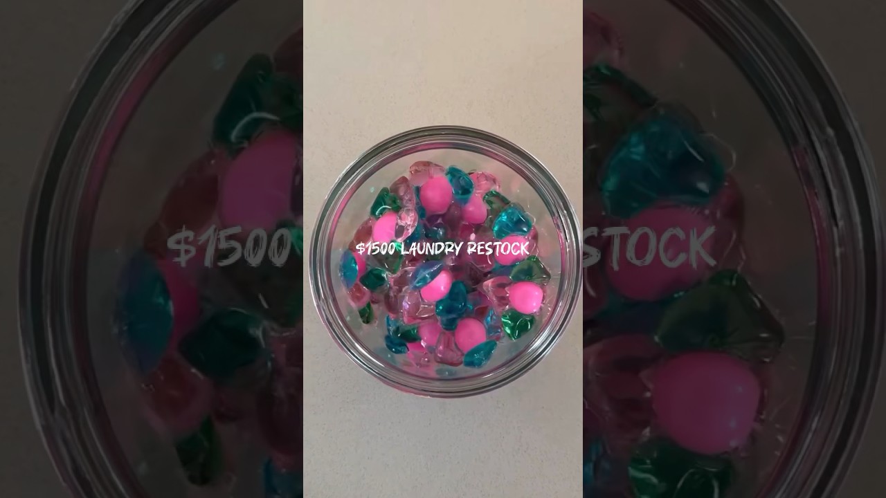 Restocking My Laundry Room   Folding, Refilling, Organizing ASMR