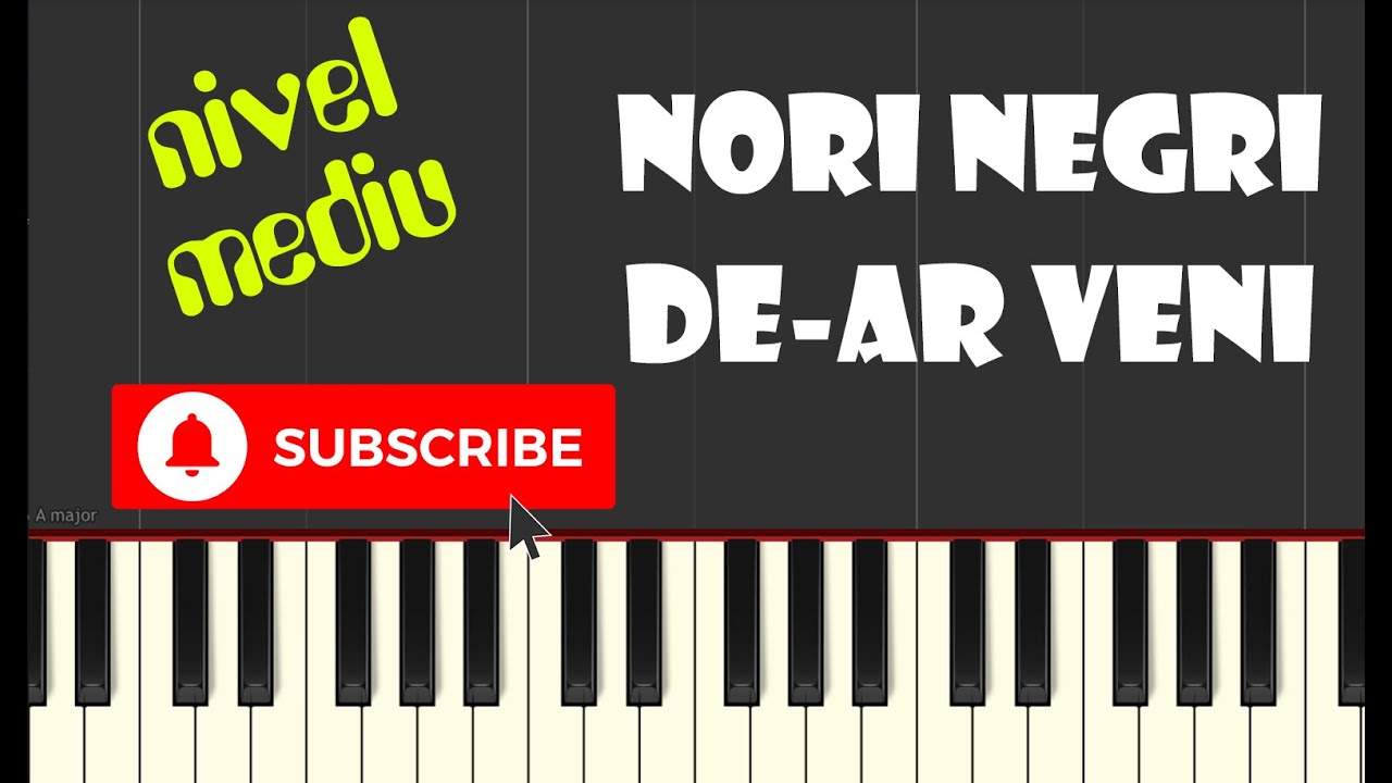 🎹 Nori negri de ar veni | Rugul Aprins Valencia (tutorial PIAN - nivel mediu)