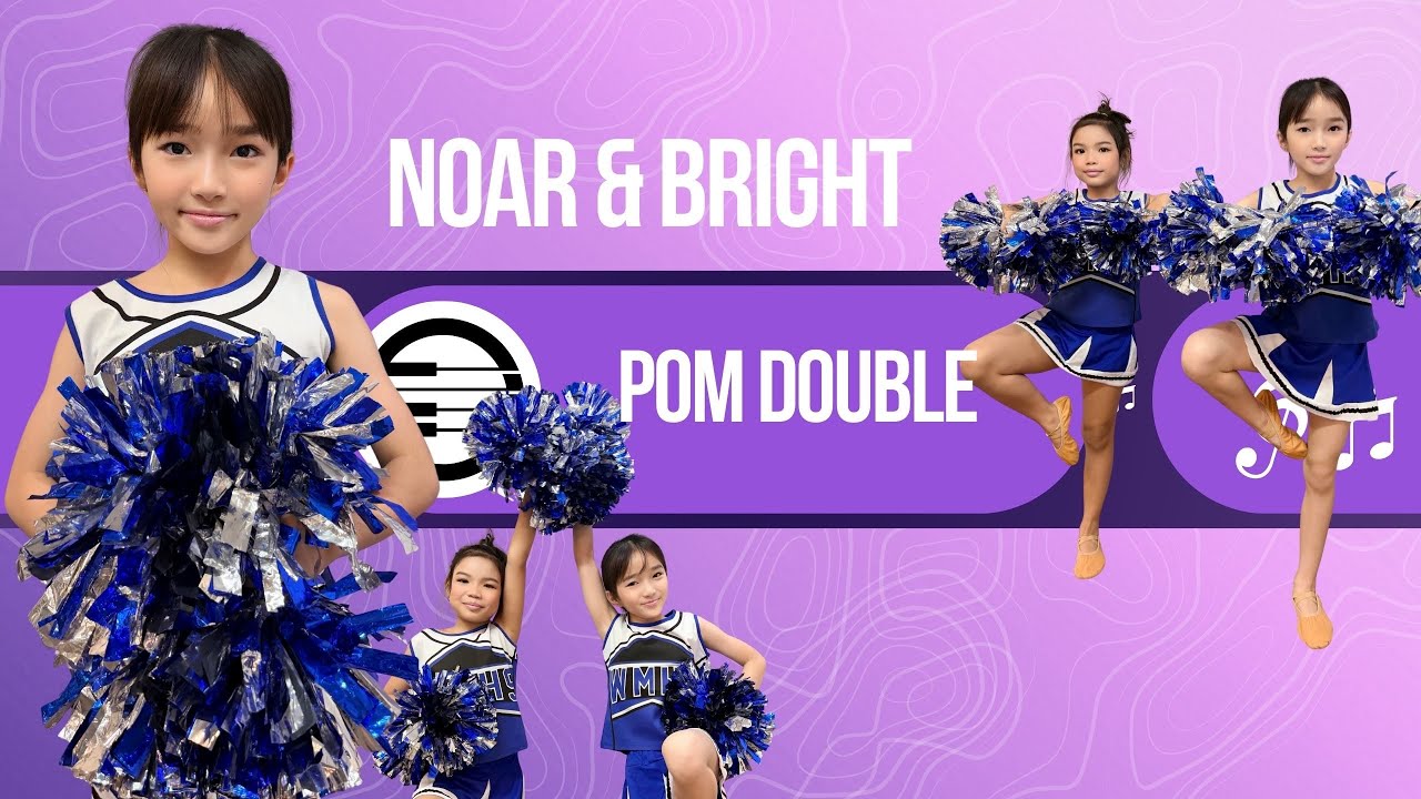 NOAR & BRIGHT, U13 Pom Double Competition  💙🤍💙🤍