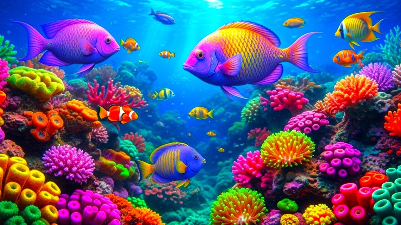 The Best 4K Aquarium – Soothing Jellyfish & Reef Fish with Sleep Music for Deep Relaxation