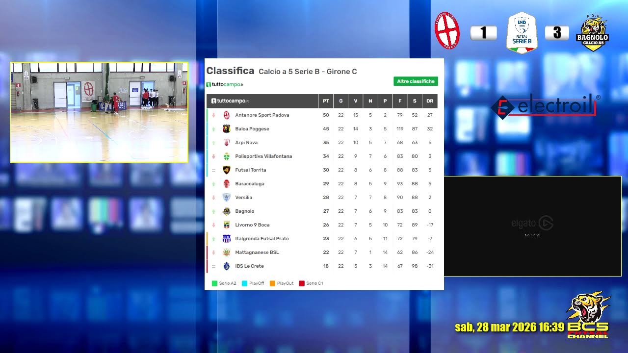 Antenore Padova vs Bagnolo calcio a 5